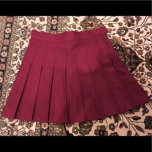 ON HOLD Maroon American Apparel Skirt