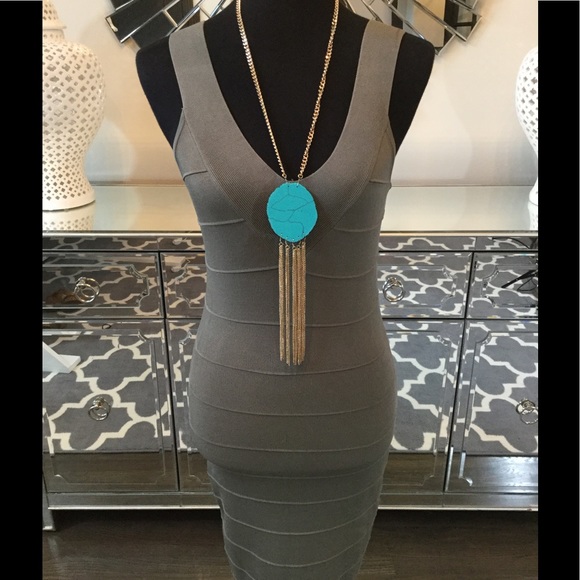 Marciano Olive Bandage Dress - Picture 2 of 8