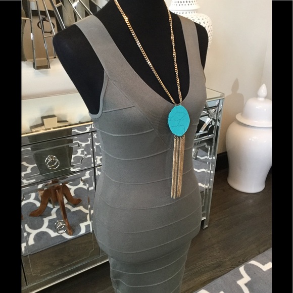 Marciano Olive Bandage Dress - Picture 4 of 8