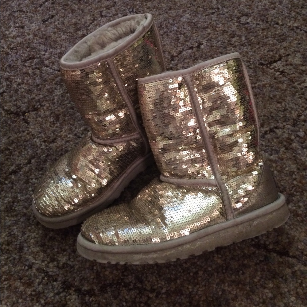 Gold Sequin Uggs