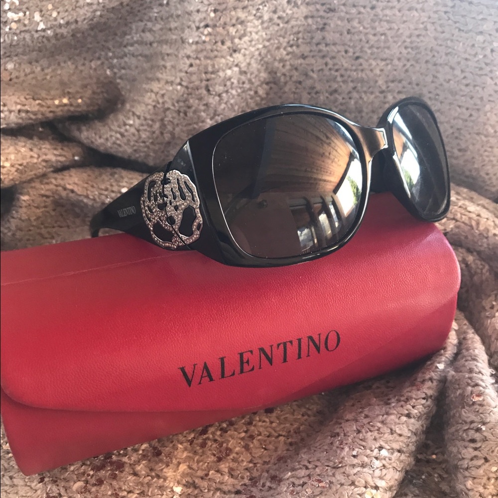 Auth EUC Valentino Oversized Embellished Shades