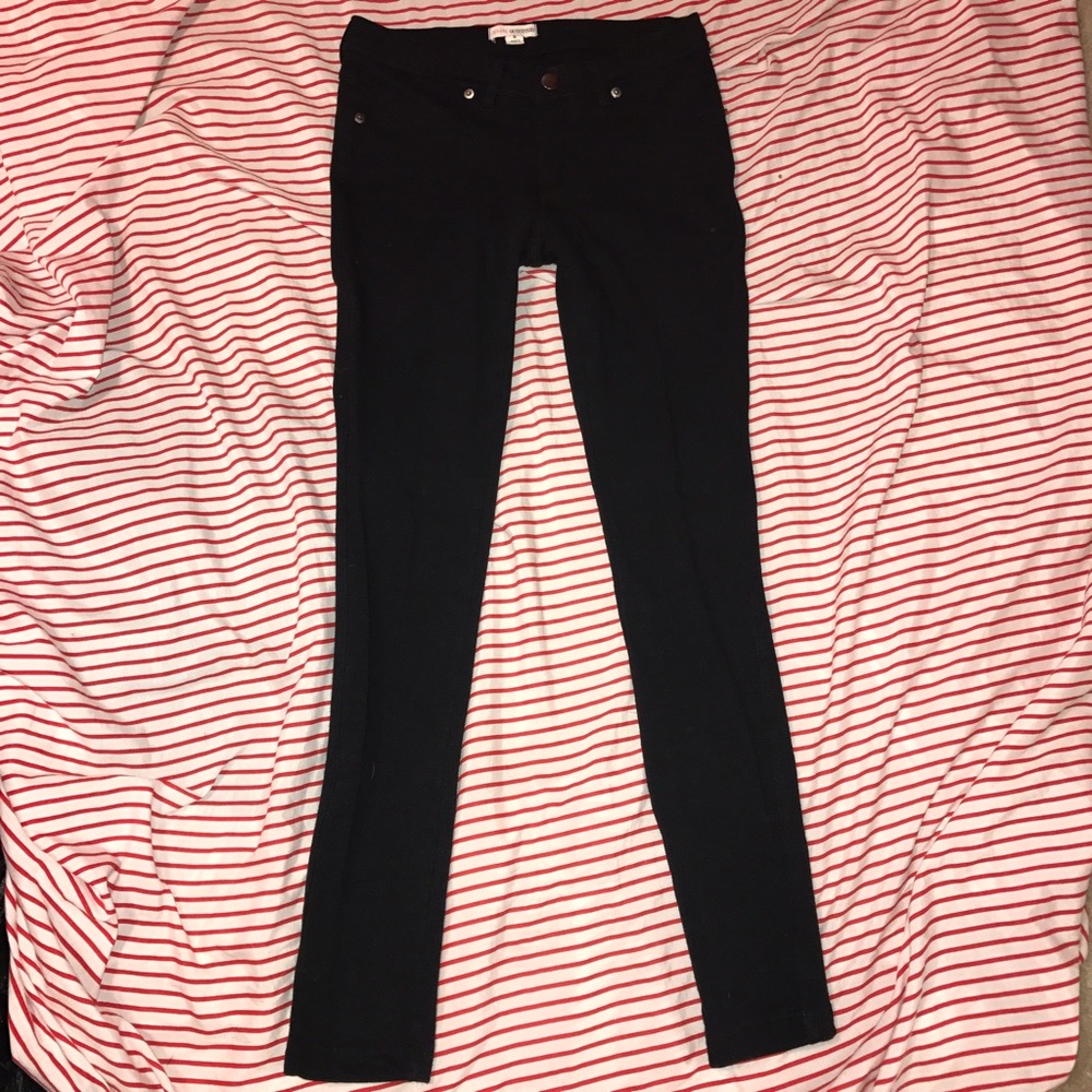 Black stretch pants, skinny, size small