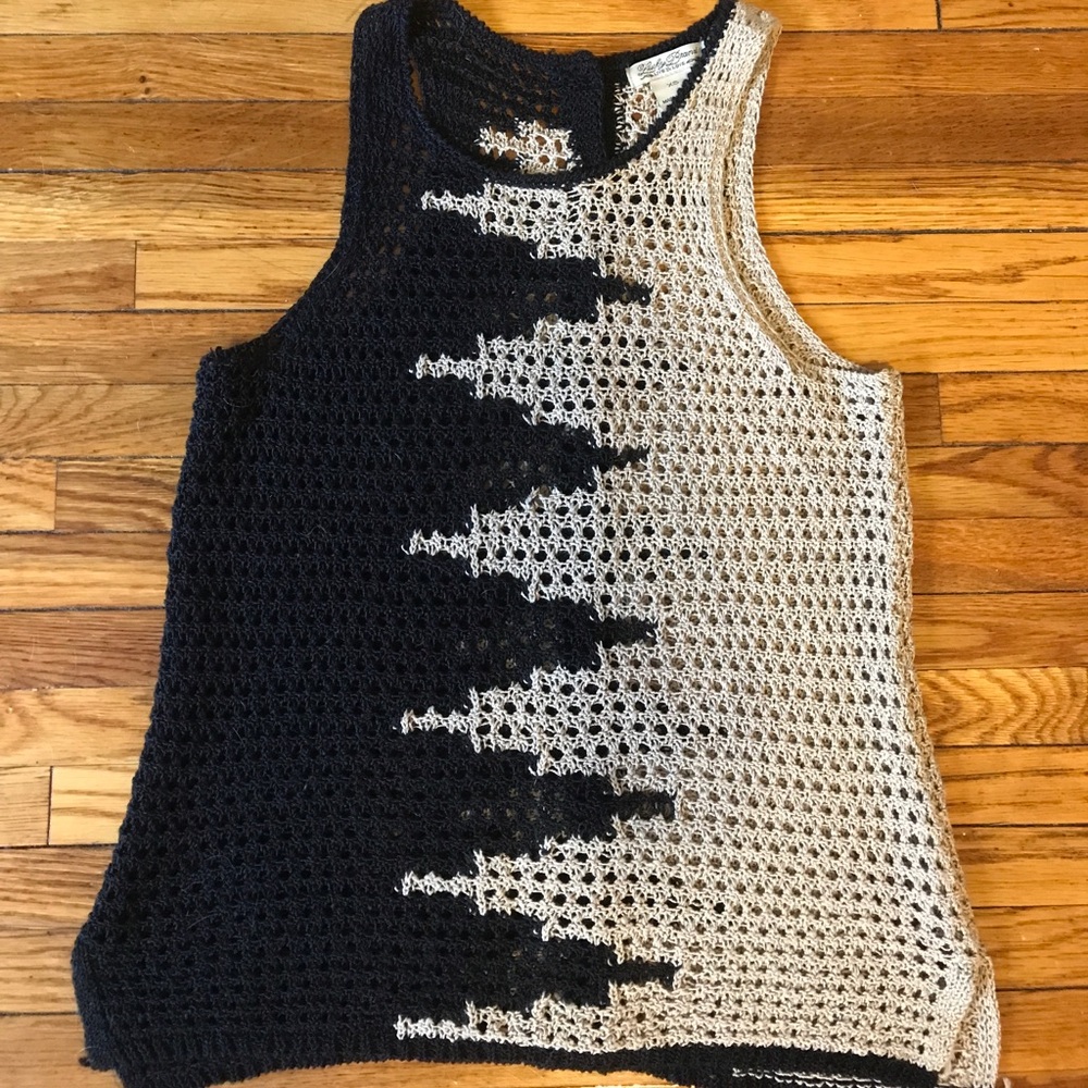 Lucky Brand Crochet Knit Tank