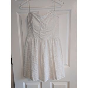 White Strapless Dress