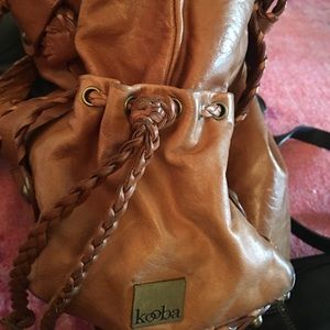 Kooba Sienna distressed leather shoulder bag