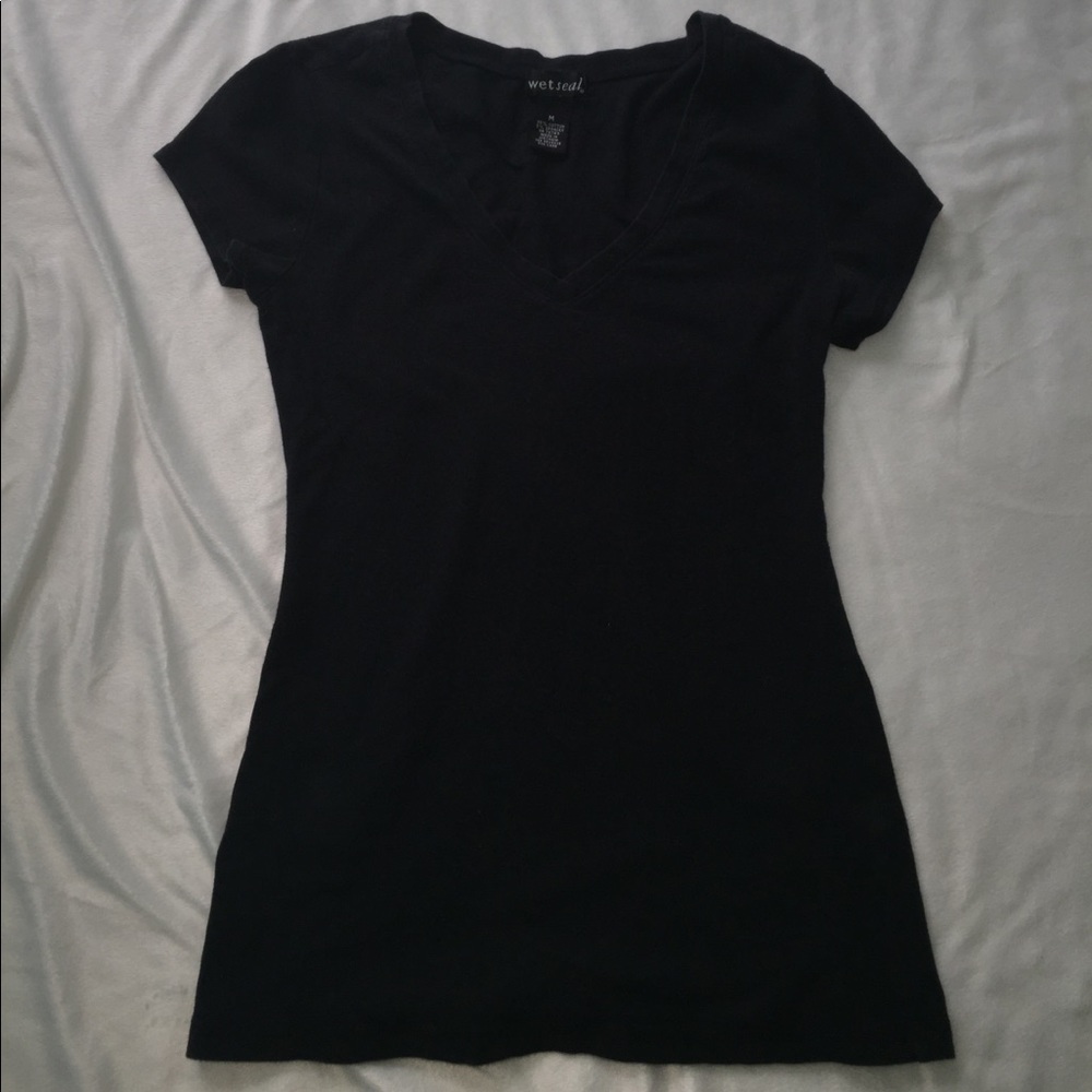 Wet Seal black v-neck