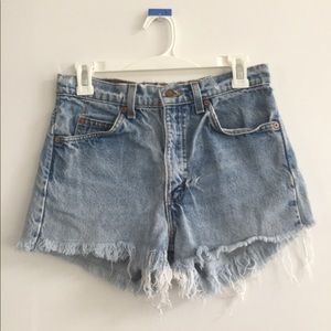 handmade Levi's shorts