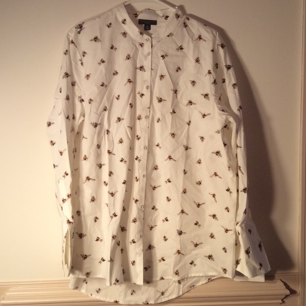 Button Up Bumble Bee Blouse by Victoria Beckham