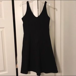 V Neck Little Black Dress