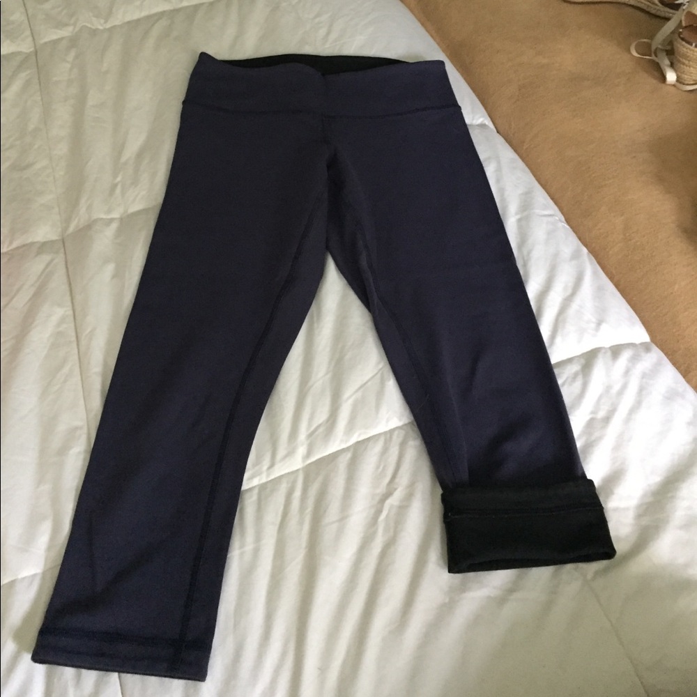 Lululemon Wunder Under reversible crop