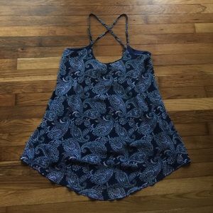 Abercrombie & Fitch summer paisley blue dress