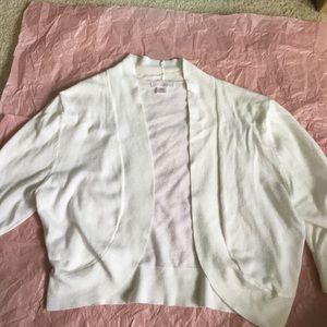 Xhilaration Crop Cardigan - White