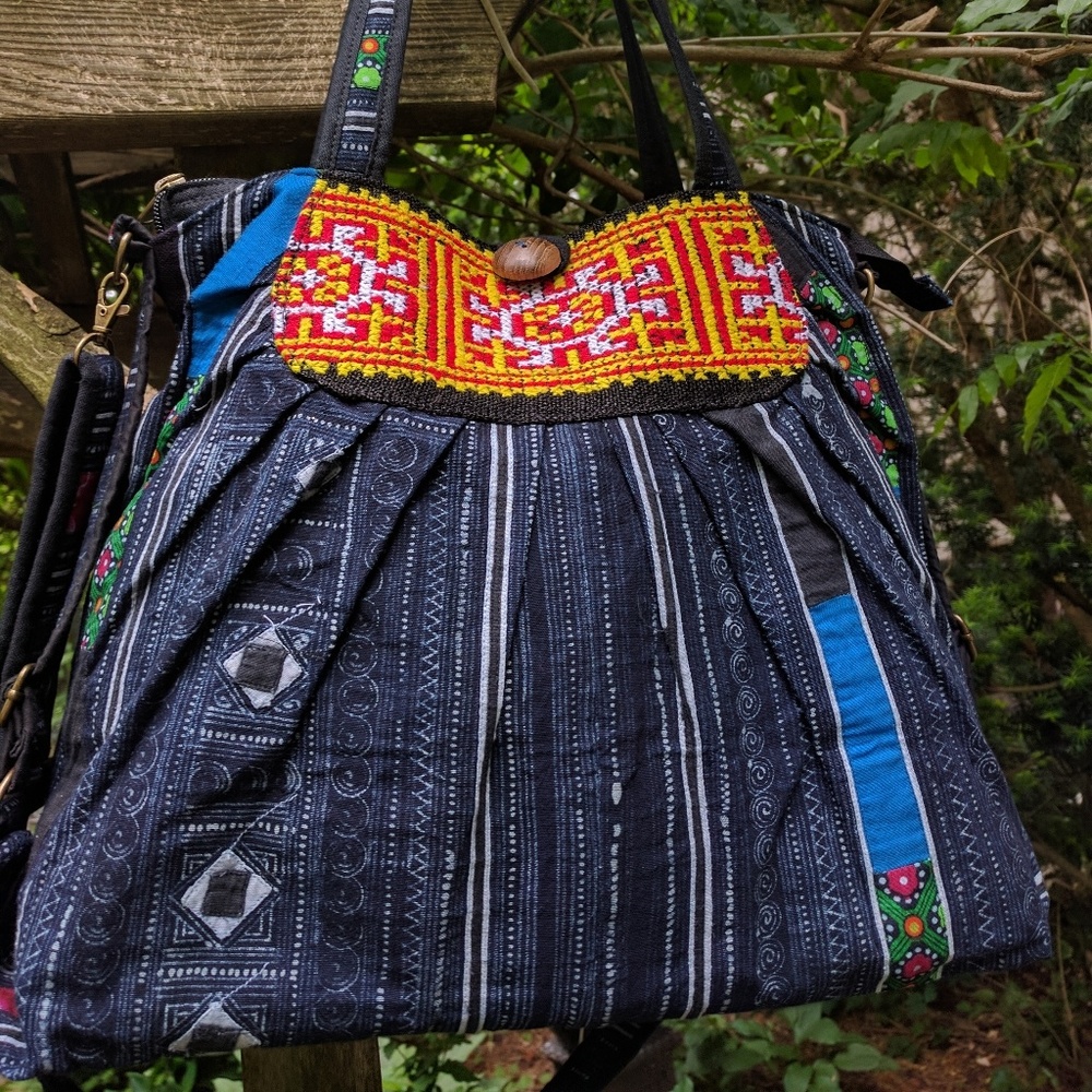 Beautiful Embroidered Boho Bag from Burma