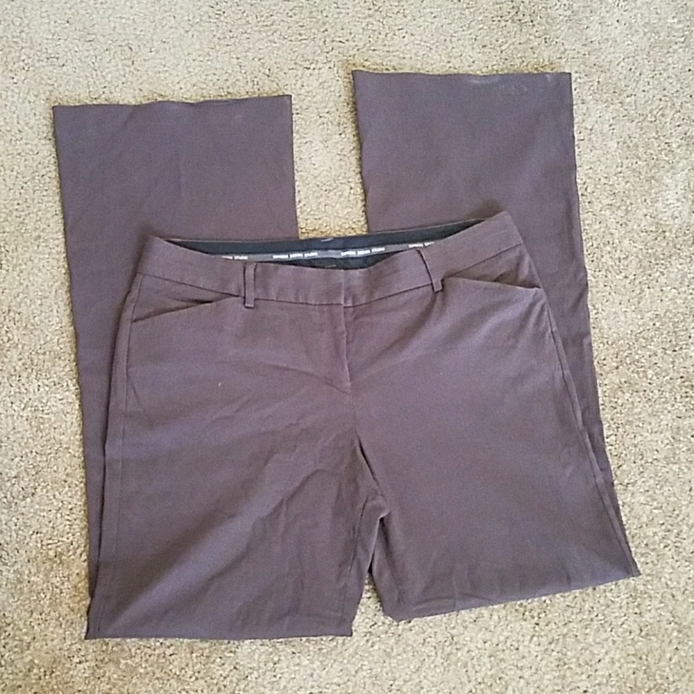 Chocolate Brown Express Editor Pants