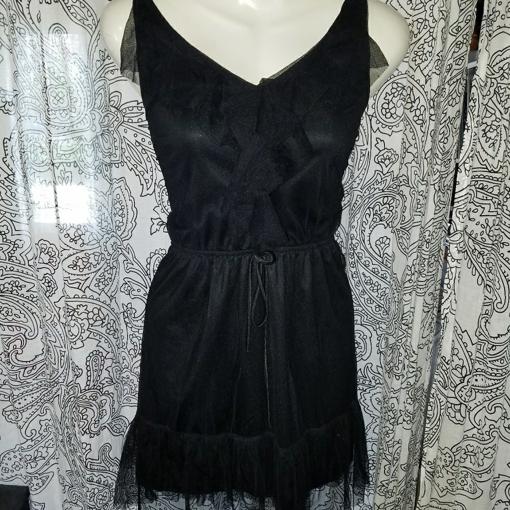 Little Black Tulle Dress