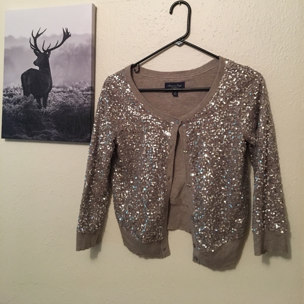 American eagle Sequin cardigan. Super soft!