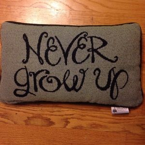 Disney Other Parks Peter Pan Never Grow Up Pillow Poshmark
