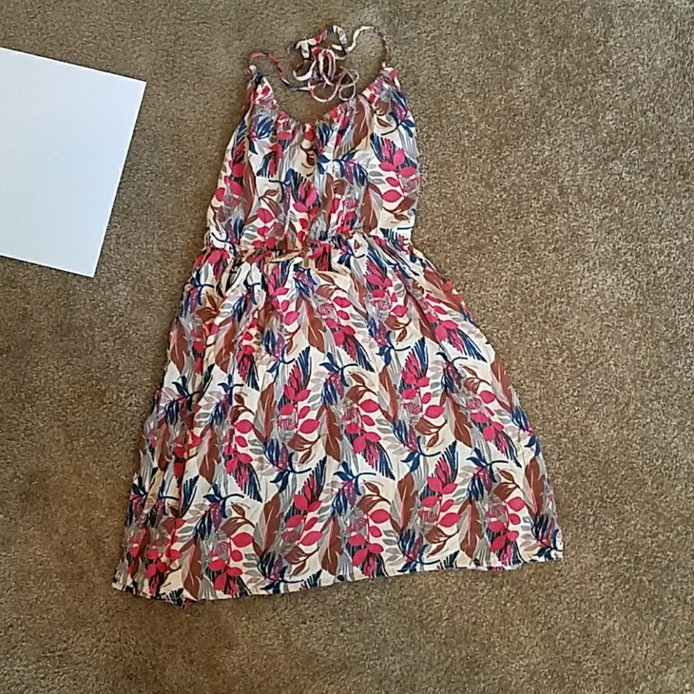 Colorful Halter Dress