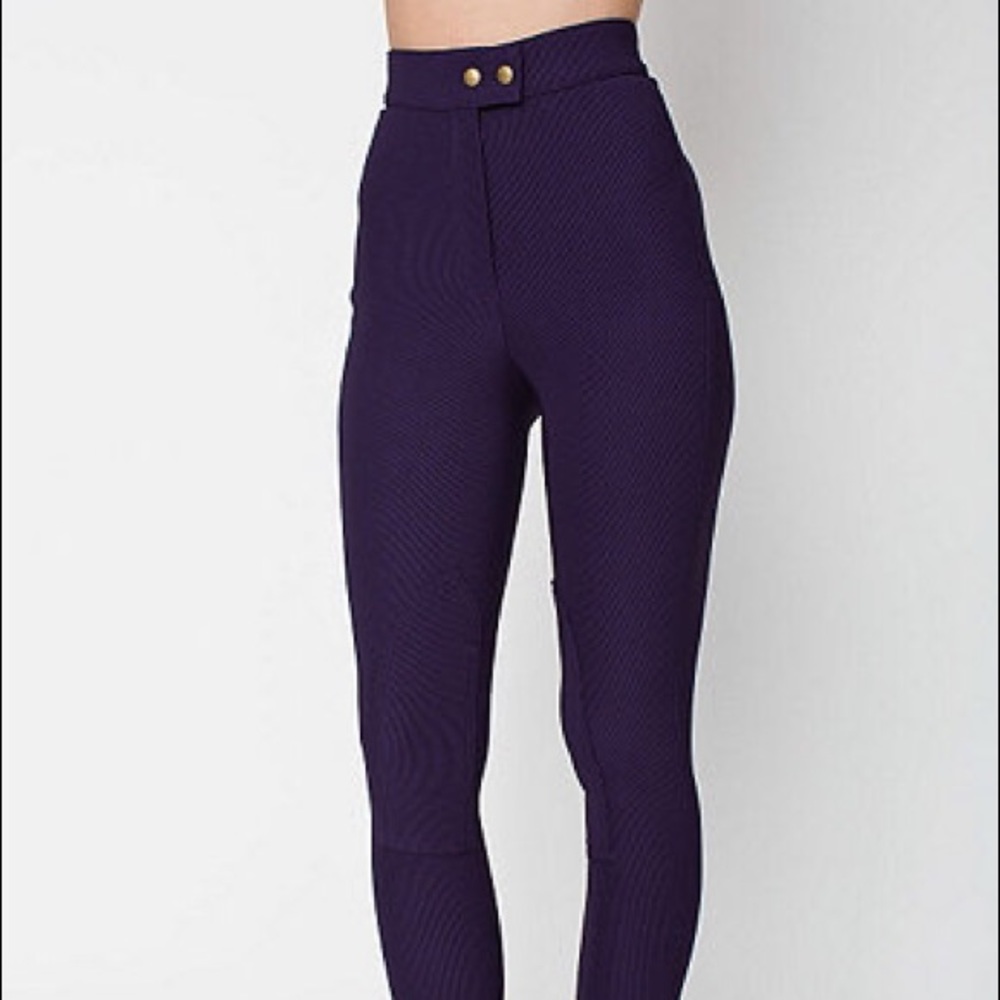 Imperial Purple riding pants American apparel