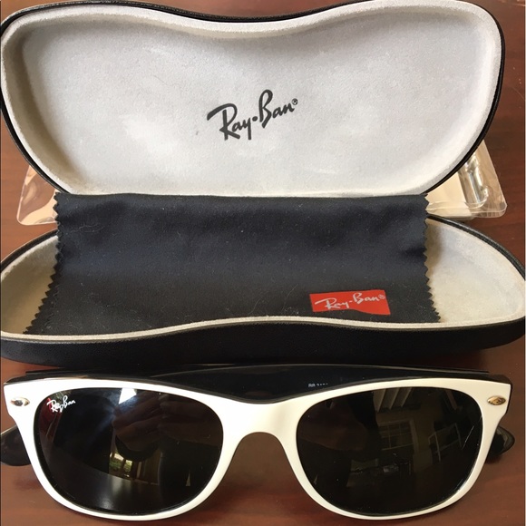 Ray-Ban White Wayfarer Sunglasses - Picture 2 of 3