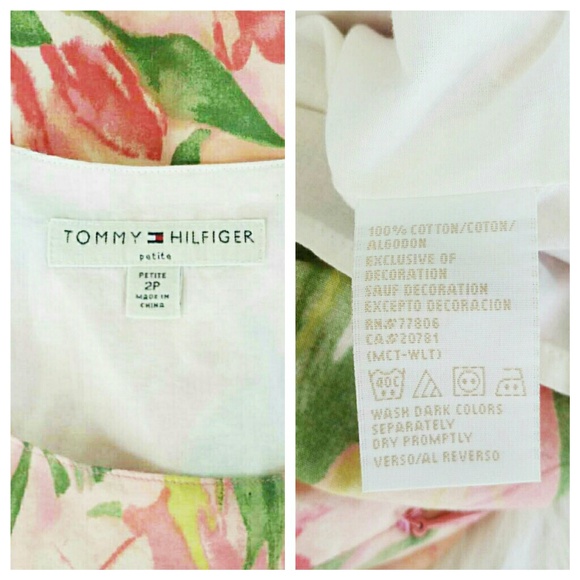 Sold tommy Hilfiger pink floral watercolor dress - Picture 2 of 5