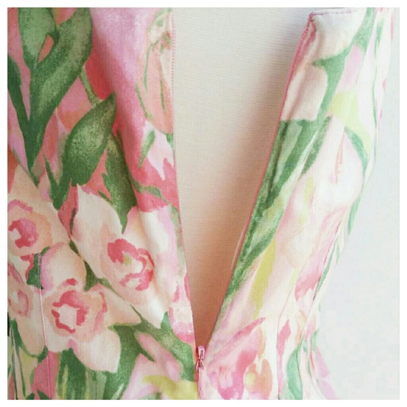 Sold tommy Hilfiger pink floral watercolor dress - Picture 4 of 5