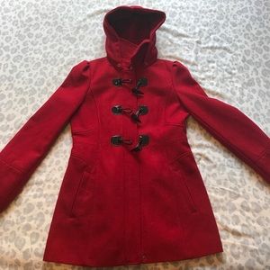 Guess red coat