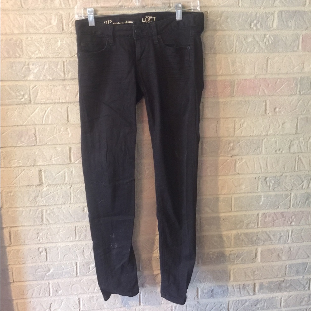 LOFT black modern skinny