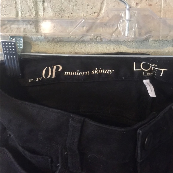 LOFT black modern skinny - Picture 3 of 3