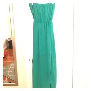 Forever 21 Teal maxi dress size S
