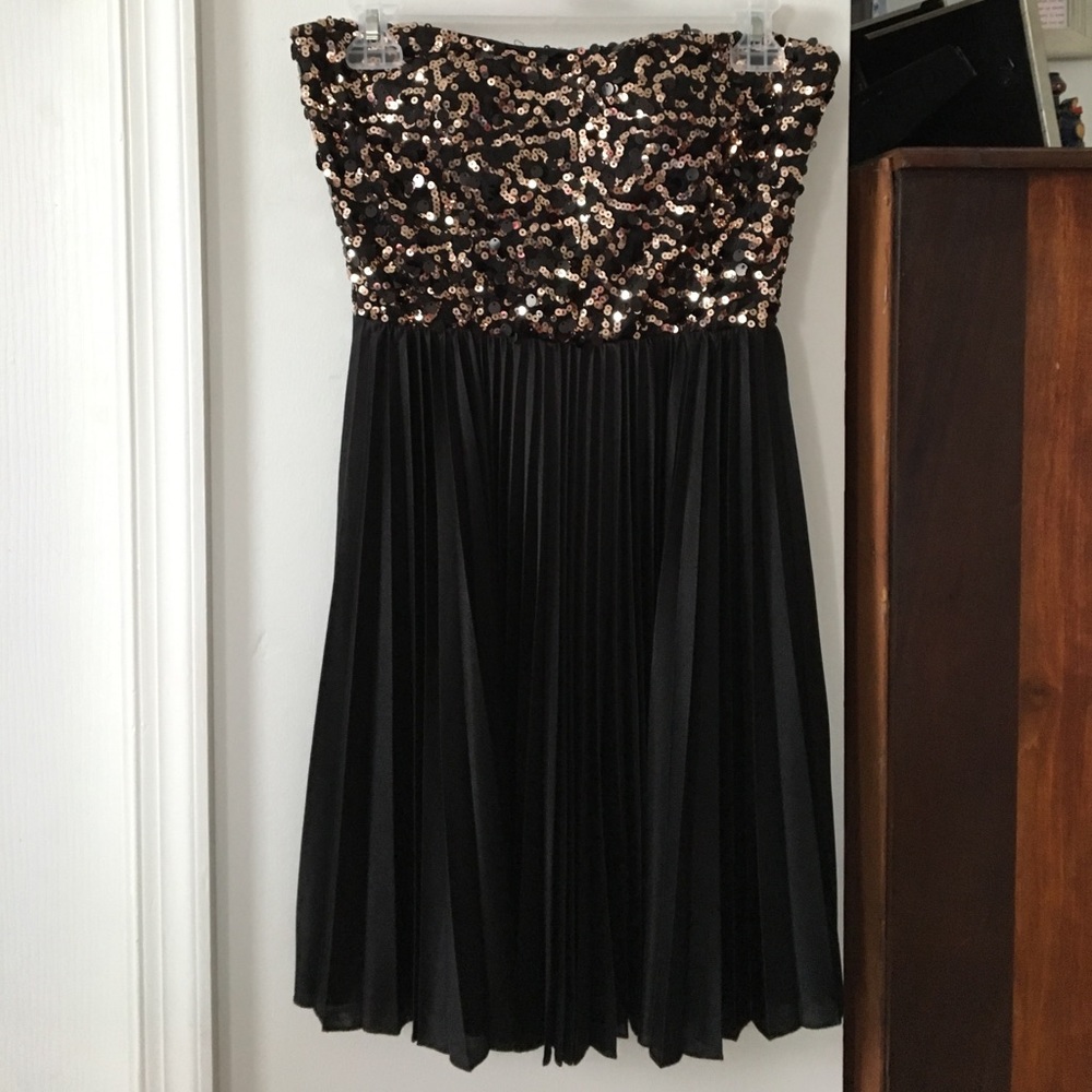 Black sequined homecoming/ cocktail dress