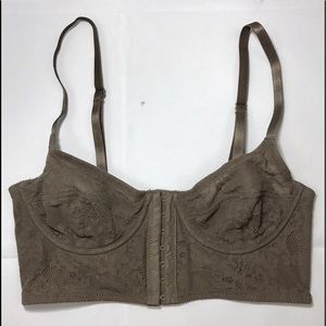 👙FREE PEOPLE: TAUPE LACE UNDERWIRE BUSTIER