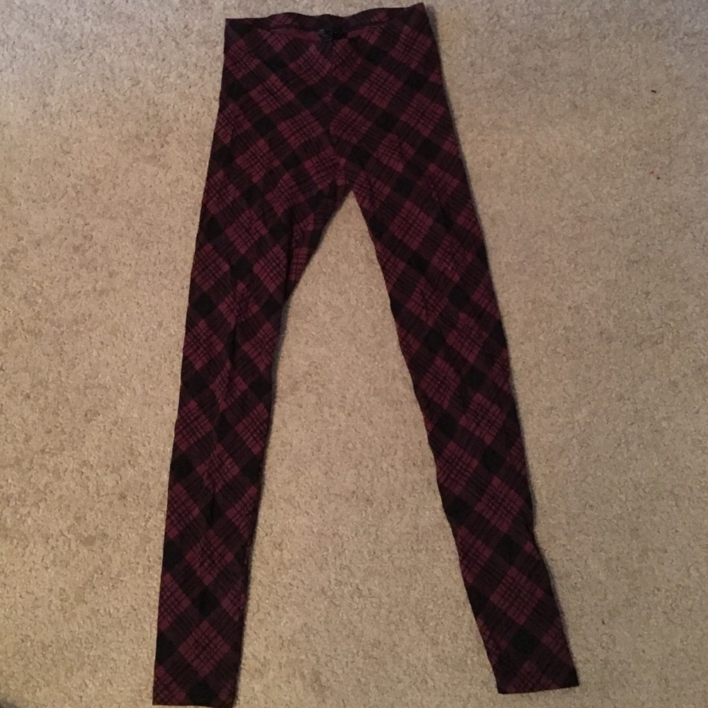 Black and red leggings