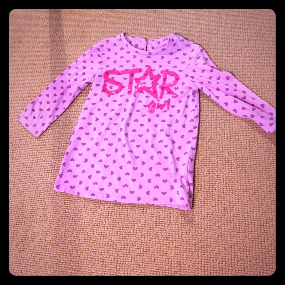 Pink "star girl" long sleeve shirt