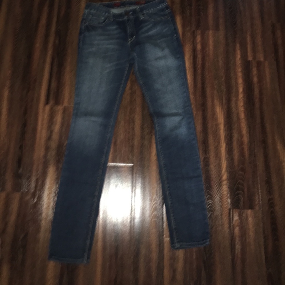 Medium wash blue jeans