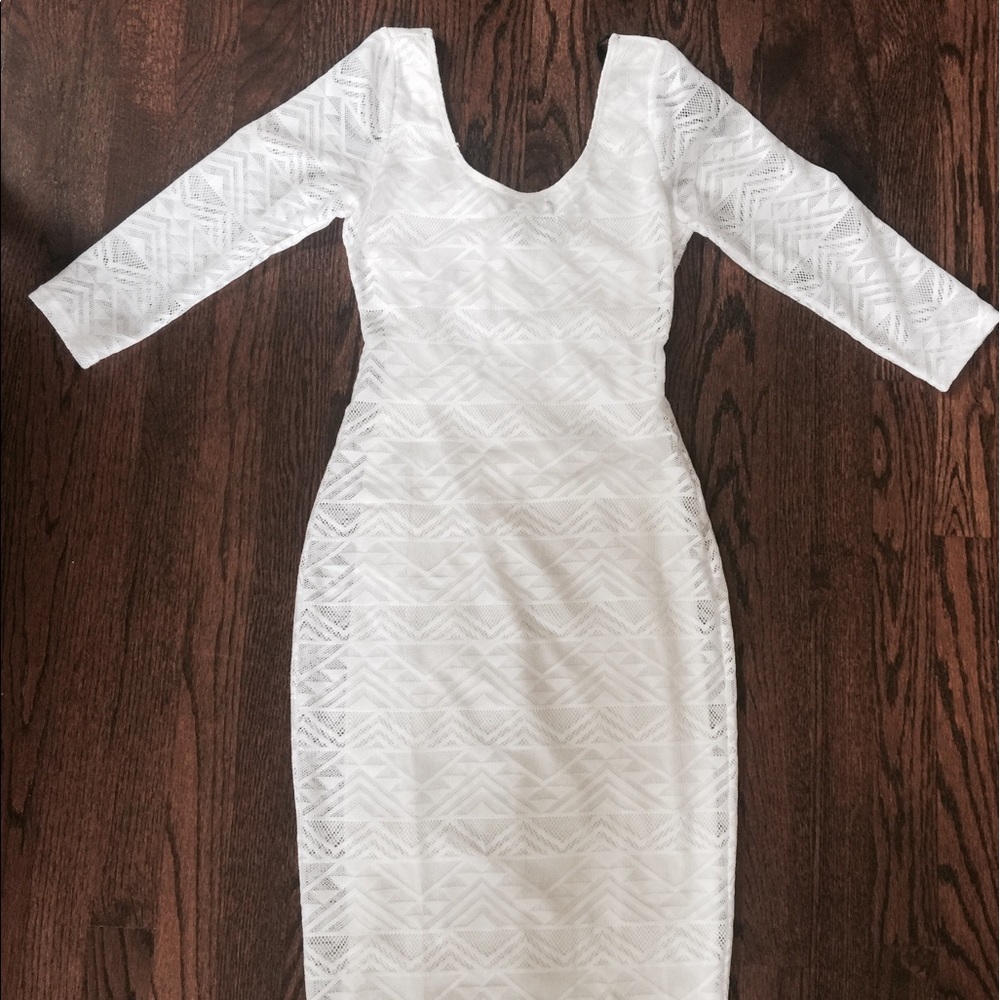 White crochet dress - for beach or play