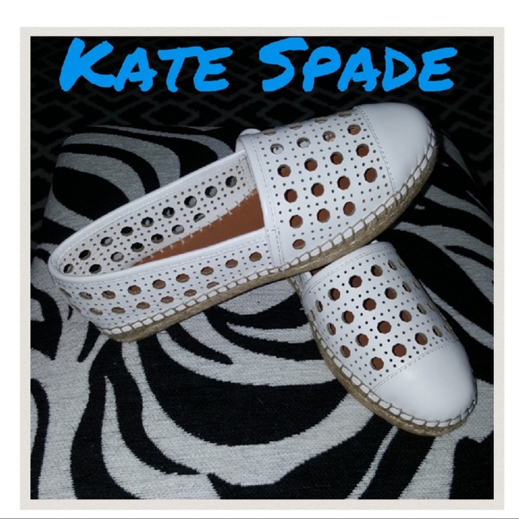 kate spade Shoes - Kate Spade Leonia White cafe loafer