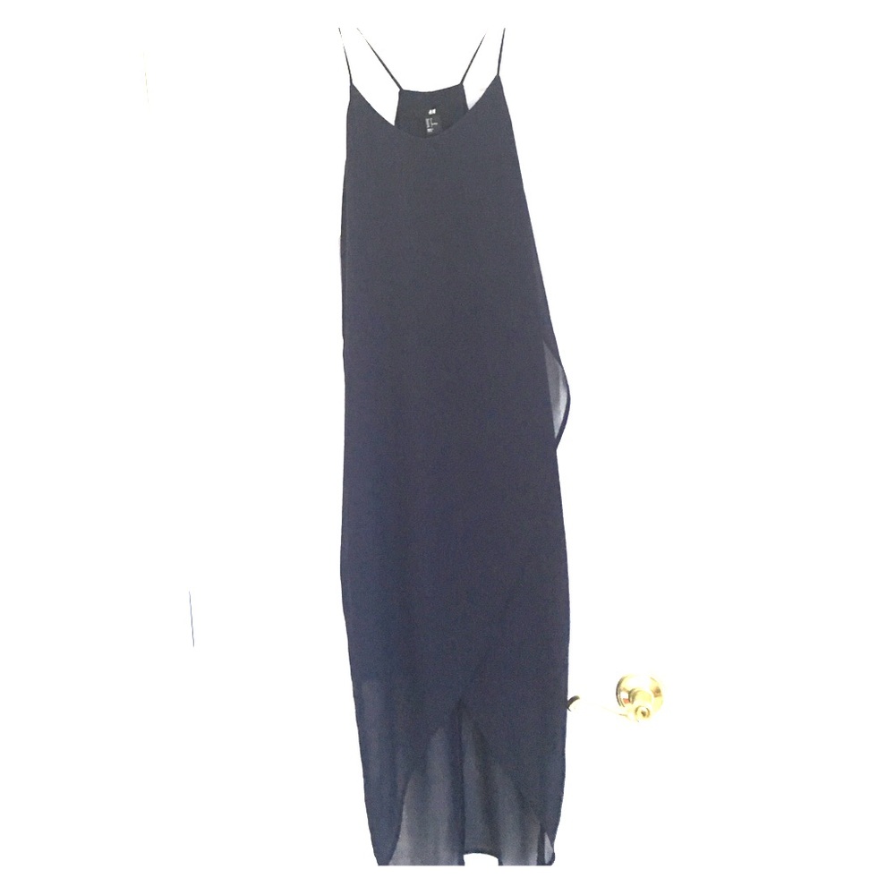 Flowy navy midi dress
