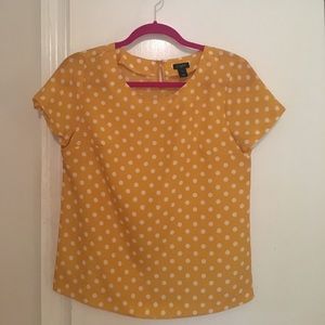 J crew xs dot blouse