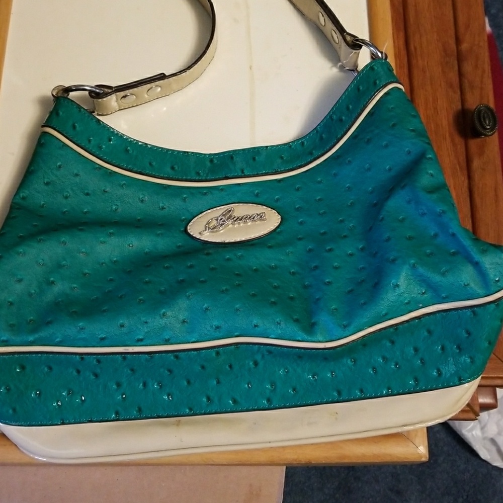Authentic Guess teal purse