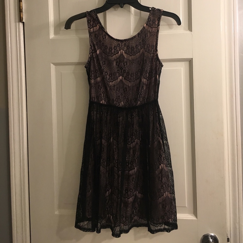 Black lace dress