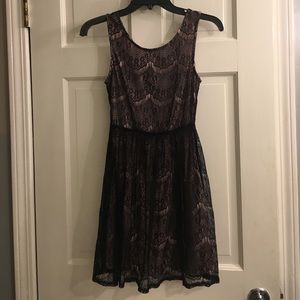 Black lace dress