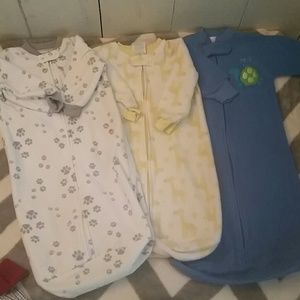 Bundle 3 fleece sleep sacks