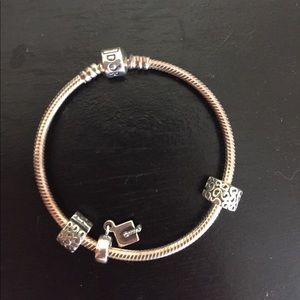 Pandora Graduation Charm plus bracelet