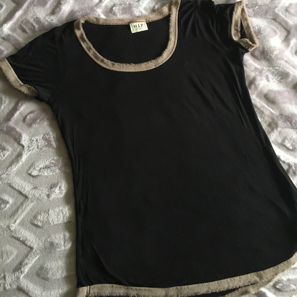 Black sheer t shirt