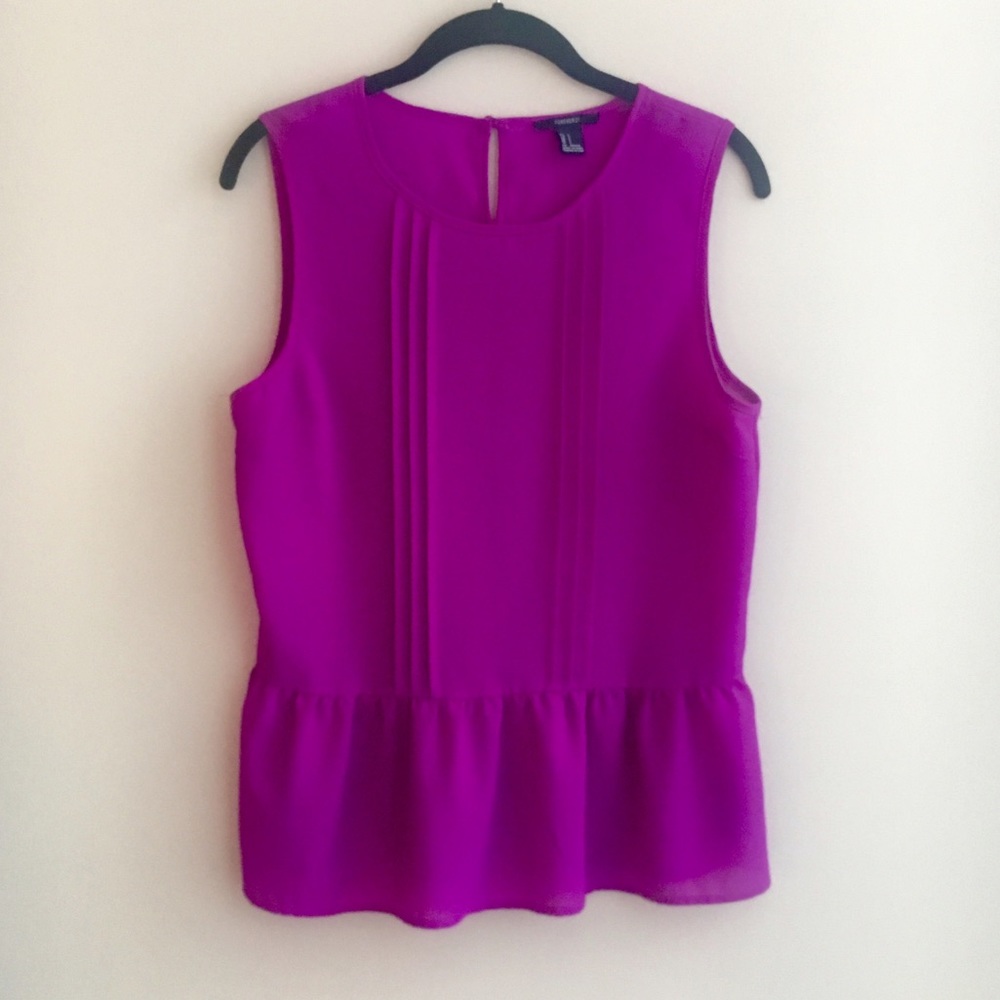 Stunning Fuschia Peplum Blouse