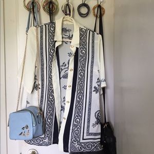 Boho, vintage printed shirt. Designed by Maliha