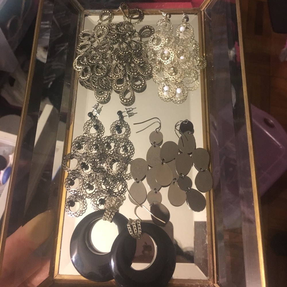 Assorted chandelier earrings