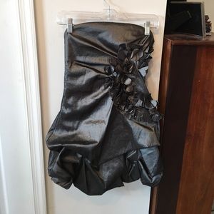 Silver cocktail "bubble" dress