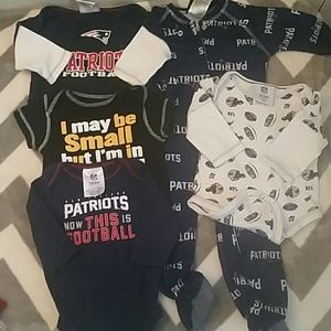 Patriots and Bruins 3-6 month bundle
